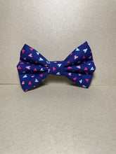 Load image into Gallery viewer, Sale~ Blue Hearts Bowtie