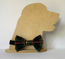 Load image into Gallery viewer, Gold Plaid Bowtie
