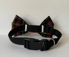 Load image into Gallery viewer, Gold Plaid Bowtie
