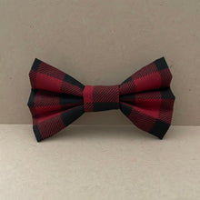 Load image into Gallery viewer, Red Buffalo Plaid Bowtie
