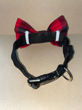 Load image into Gallery viewer, Red Buffalo Plaid Bowtie
