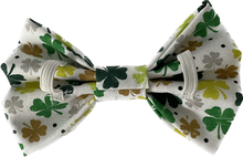 Load image into Gallery viewer, Sale~ White Shamrock Bowtie
